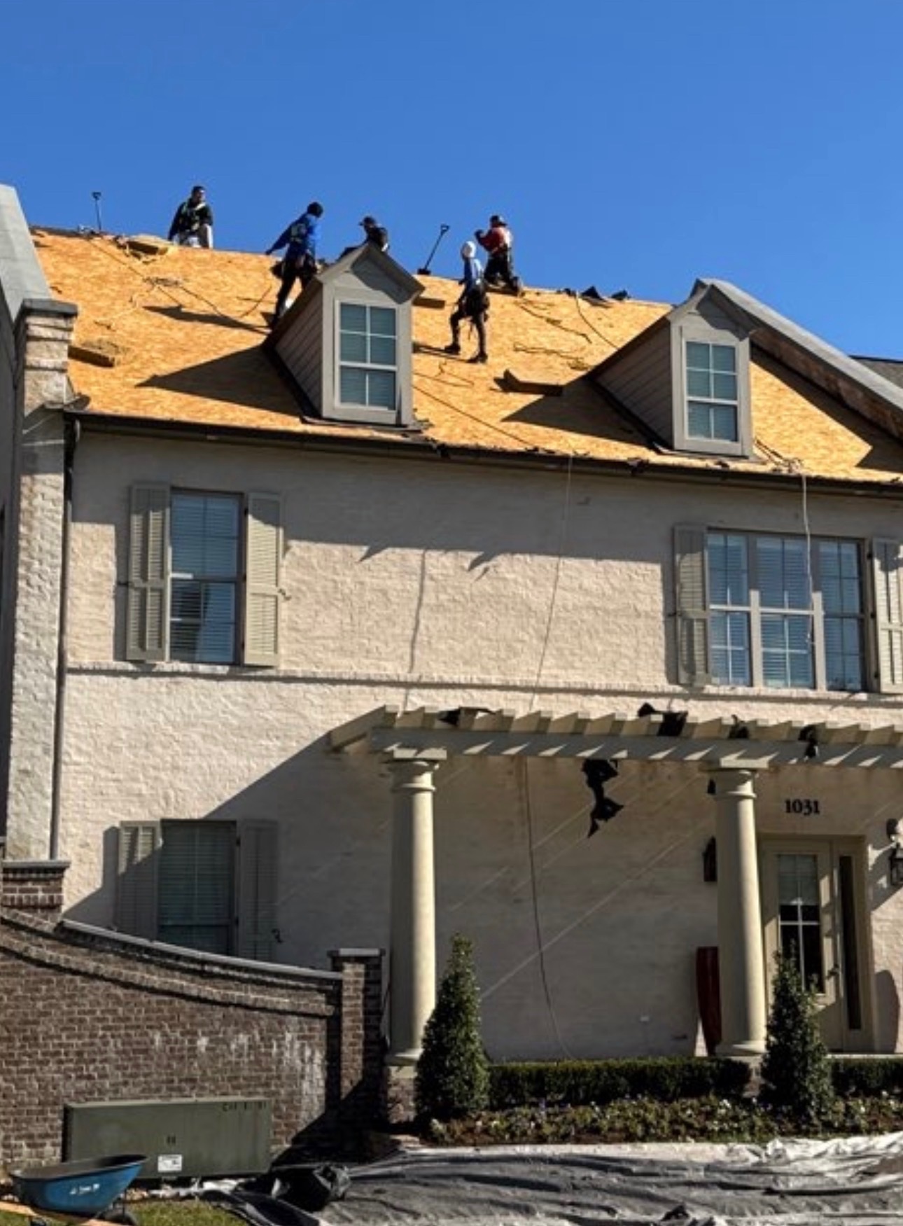 Completed metal roof replacement by Acadiana Roof Restoration